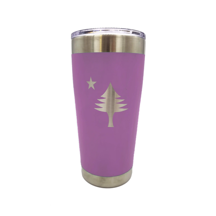 Maine Flag Insulated SS Tumbler Large SHOP ROGUE WEAR Accessories Lavender