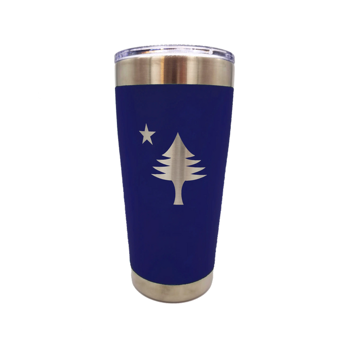 Maine Flag Insulated SS Tumbler Large SHOP ROGUE WEAR Accessories Royal-Blue