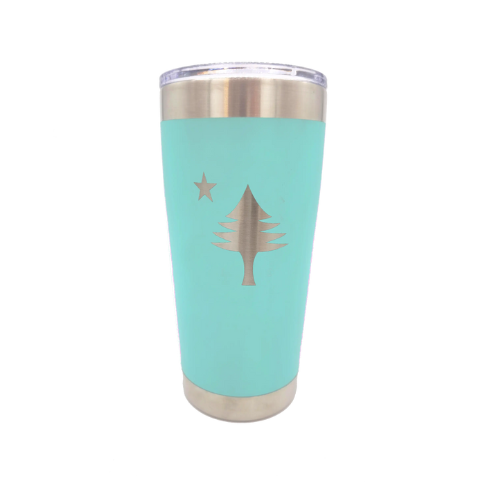 Maine Flag Insulated SS Tumbler Large SHOP ROGUE WEAR Accessories Teal