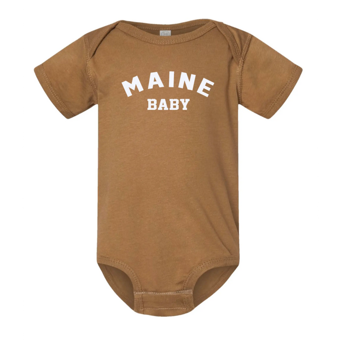 Infant Maine Baby Onesie SHOP ROGUE WEAR baby 24-Mos-Coyote-Brown