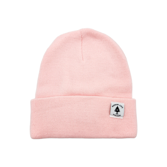 Rogue Life Logo Leather Patch Knit Beanie SHOP ROGUE WEAR Hats