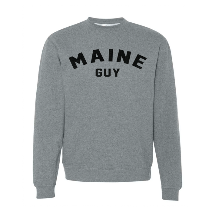 Adult Maine Guy Crewneck SHOP ROGUE WEAR Crewneck 3XL-Grey-Black