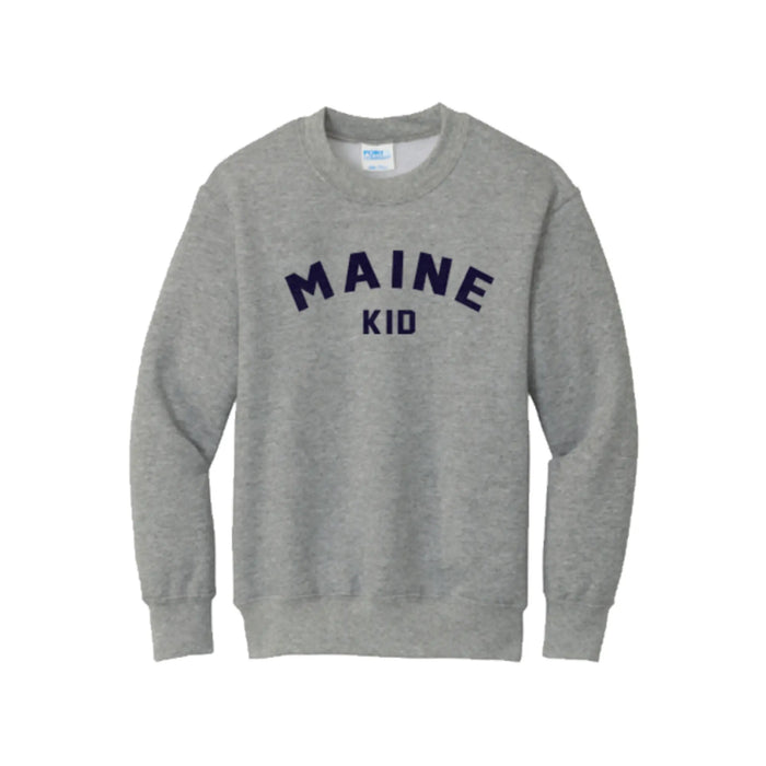 Youth Maine Kid Crewneck SHOP ROGUE WEAR Crewneck Y-XL-Athletic-Grey