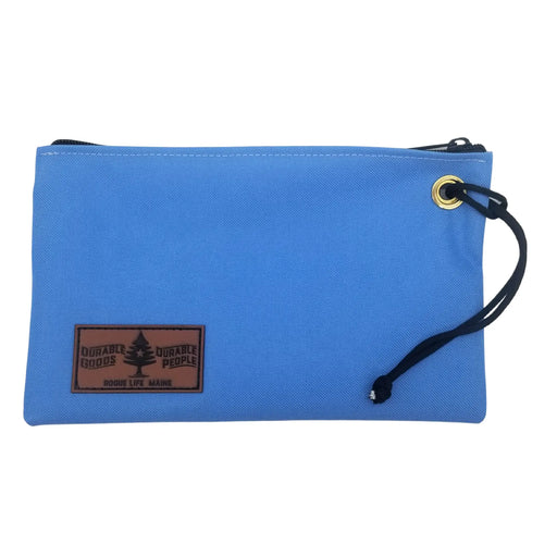 Rogue Life Maine Zipper Pouch Large with Leather Patch ROGUE LIFE MAINE  Color-Light-Blue