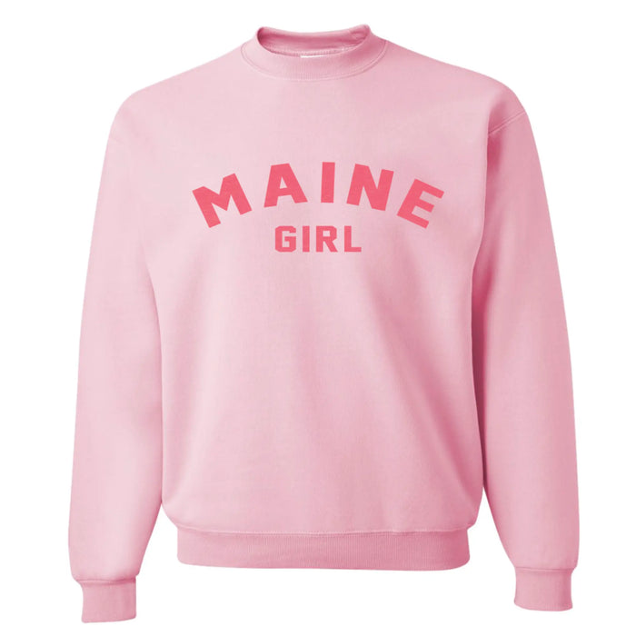 Adult Maine Girl Crewneck SHOP ROGUE WEAR Crewneck 3XL-Light-Pink-Pink