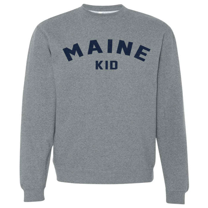 Adult Maine Kid Crewneck SHOP ROGUE WEAR Crewneck 3XL-Athletic-Grey