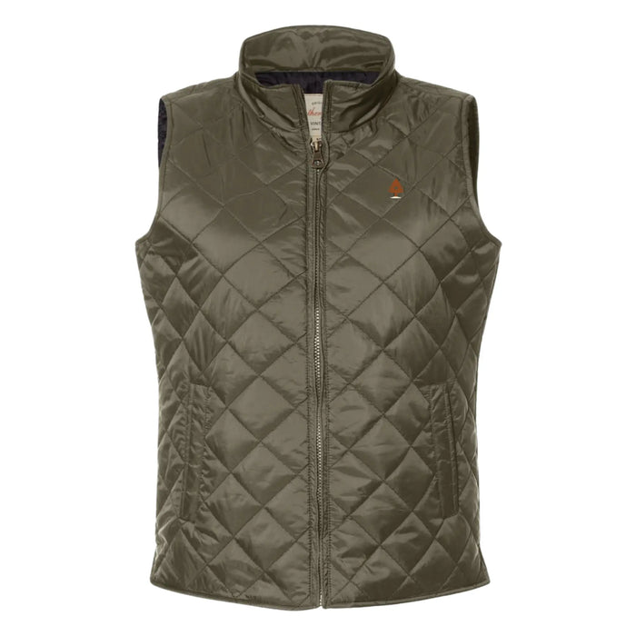 Women's Diamond Quilted Vest SHOP ROGUE WEAR OUTERWEAR 2XL-Olive