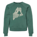 Youth Maine State Flag Crewneck SHOP ROGUE WEAR Crewneck L-14-16-Alpine-Green