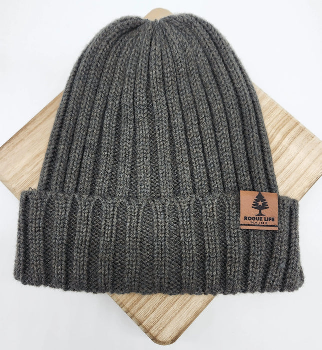 Cable Knit Hat SHOP ROGUE WEAR Hats Dark-Grey