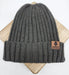 Cable Knit Hat SHOP ROGUE WEAR Hats Dark-Grey