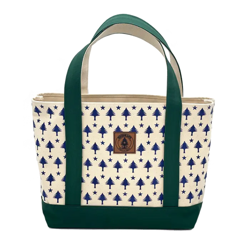 All Over Trees Tote Bag ROGUE LIFE MAINE Bags Green-Large