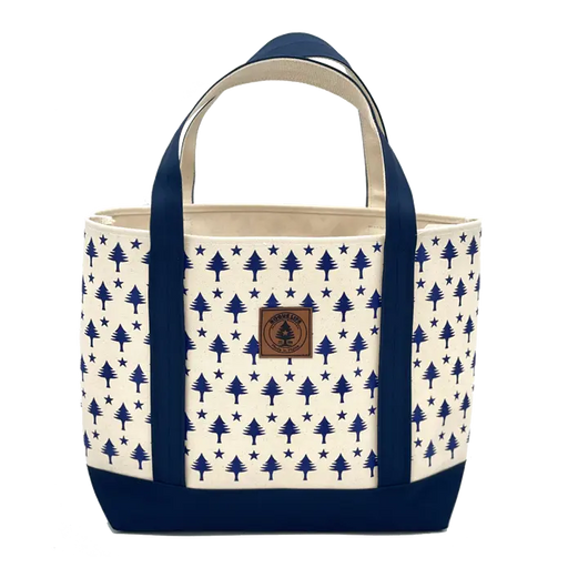 All Over Trees Tote Bag ROGUE LIFE MAINE Bags Blue-Large