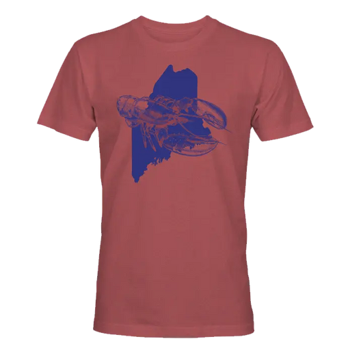 All Over Maine Lobster Sketch T-Shirt SHOP ROGUE WEAR T-shirt 3XL-Red-Rock