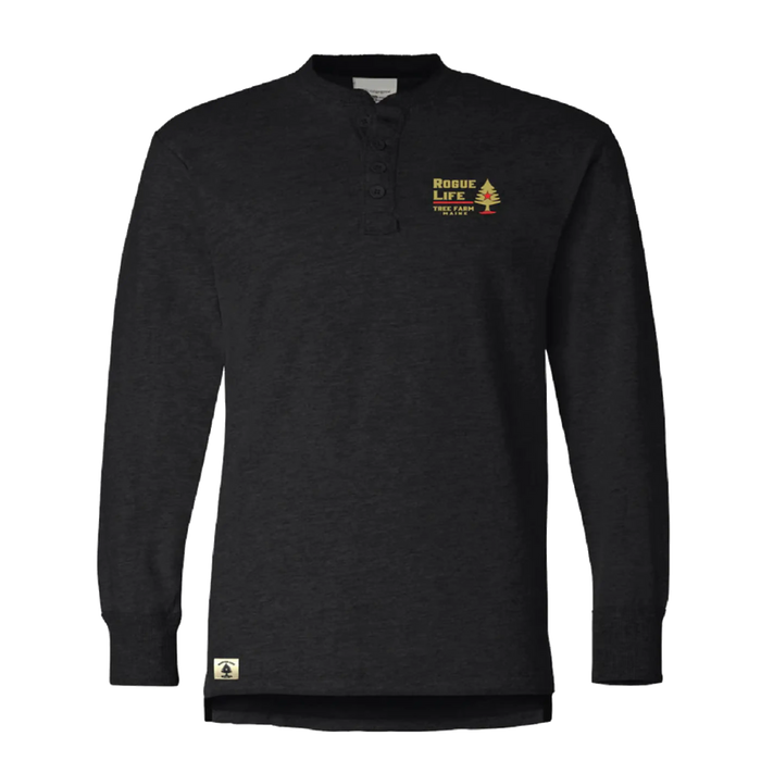 RLM Tree Farm Henley SHOP ROGUE WEAR Long Sleeve 3XL-Black