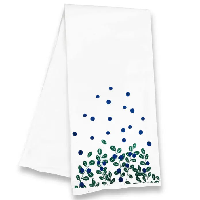 Maine Blueberries Kitchen Tea Towel ROGUE LIFE MAINE