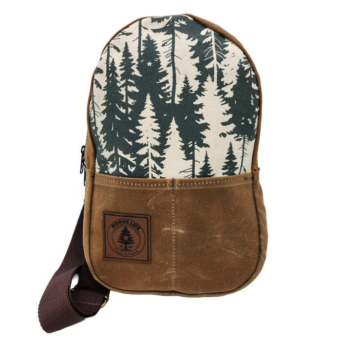 Breathe the Trees Stella Slingback Bag ROGUE LIFE MAINE Bags Color-Forest-Green-Wax
