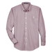 Tiny Tree Woven Gingham Shirt SHOP ROGUE WEAR Long Sleeve 3XL-Burgundy
