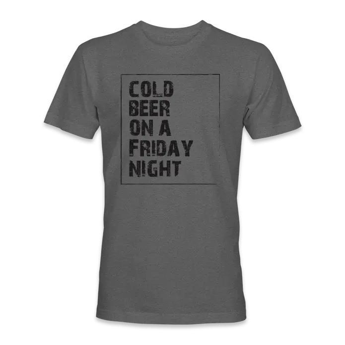 Cold Beer On a Friday Night T-Shirt SHOP ROGUE WEAR T-shirt 3XL-Heather-Charcoal