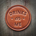Leather Coasters ROGUE LIFE MAINE  Drinks-on-Me
