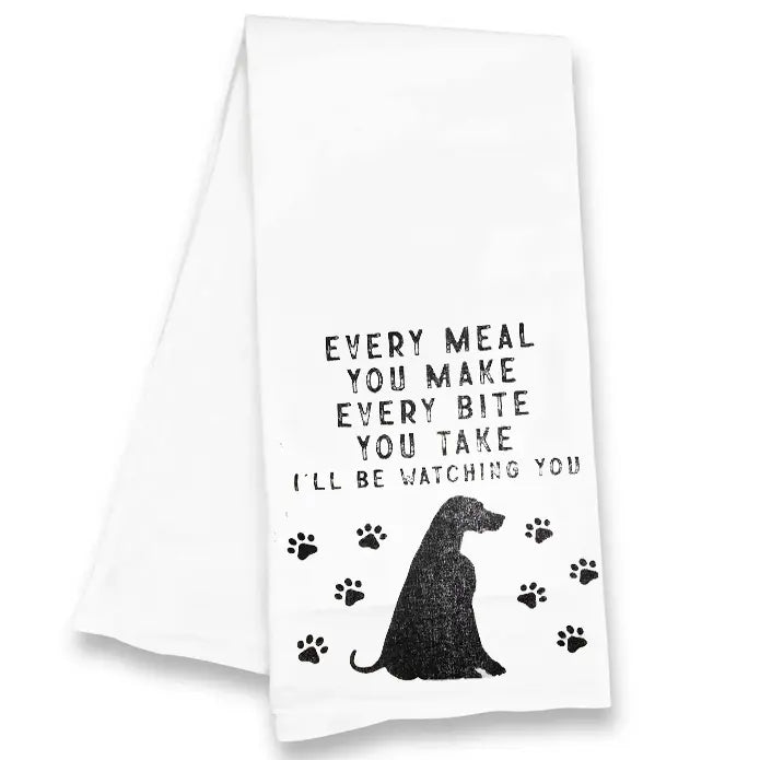 Every Meal You Make Dog Kitchen Tea Towel ROGUE LIFE MAINE