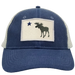 MAINE Moose Flag Patch Trucker Hat Stone Wash SHOP ROGUE WEAR Hats Color-Navy