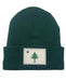 Maine Flag Fleece-Lined Knit Beanie SHOP ROGUE WEAR Beanies Hunter-Green