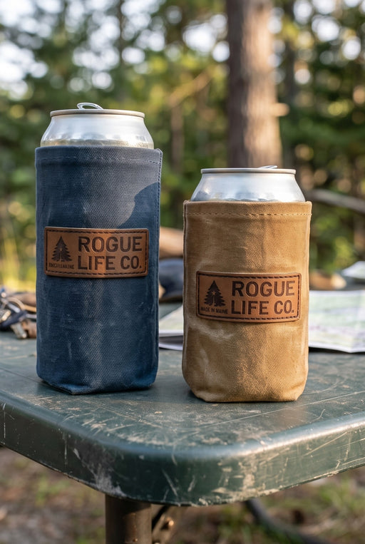Handmade Waxed Cotton Koozie ROGUE LIFE Co. Koozie