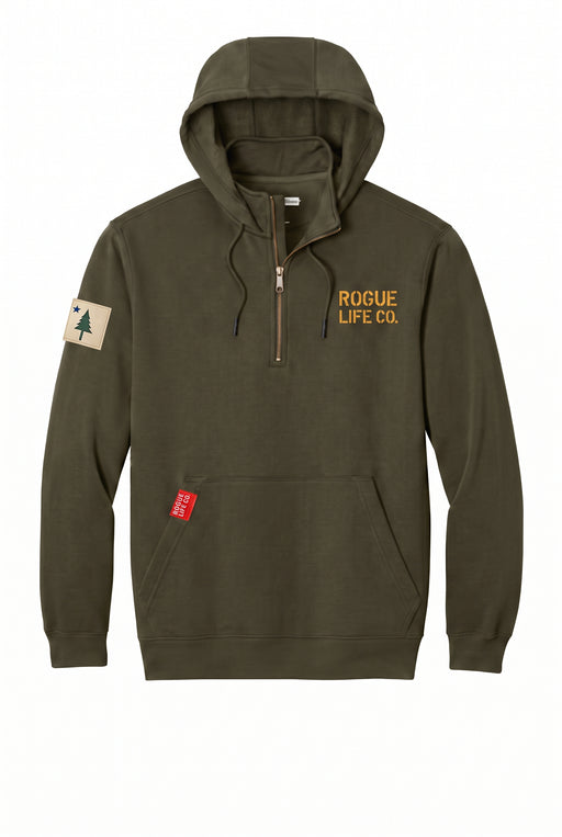 Rogue Life Co. Scout 1/4-Zip Hoodie - Moss Green ROGUE LIFE Co. Hoodie