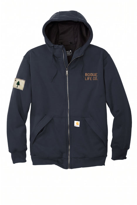 Rogue Life Co. Carhartt® Midweight Thermal-Lined Full-Zip Sweatshirt - New Navy
