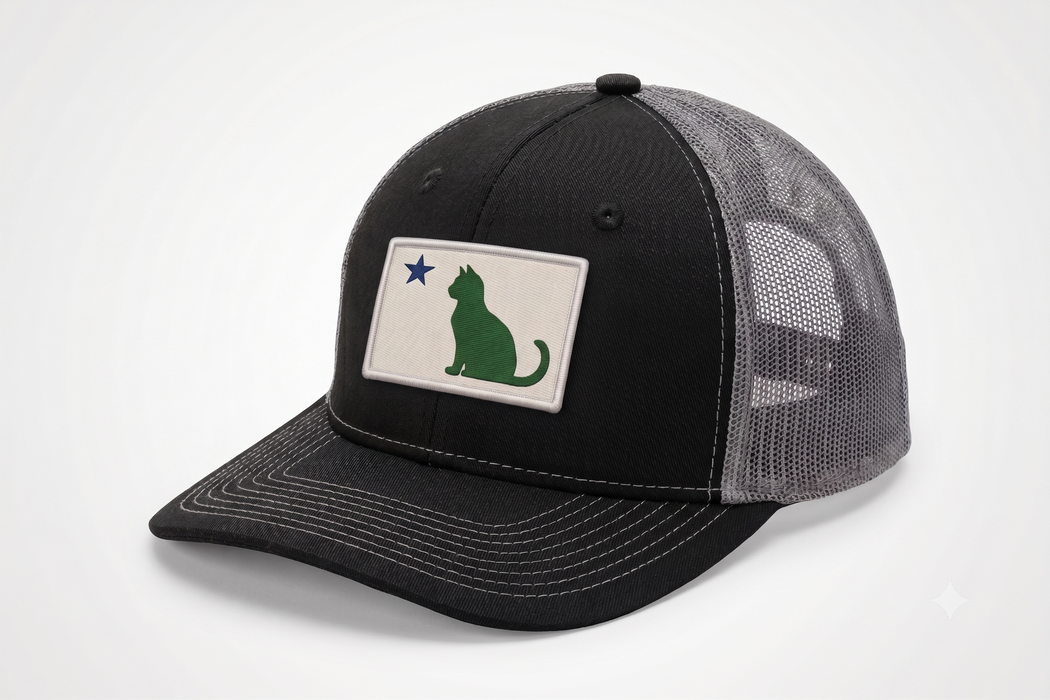 Maine Cat Flag Structured Trucker Hat ROGUE LIFE Co. Hat