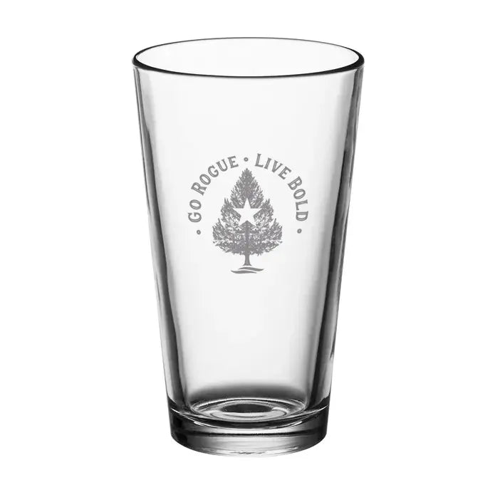 Go Rogue Live Bold 16 oz Pint Glass SHOP ROGUE WEAR Accessories