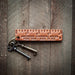 Leather Pocket Ruler Key Chain ROGUE LIFE MAINE