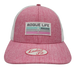 Women's Fit RLM Heathered Trucker Hat SHOP ROGUE WEAR Hats Pink-White