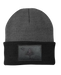 ME Flag Black Patch on Grey/Black Beanie SHOP ROGUE WEAR Beanies Color-Grey-Black