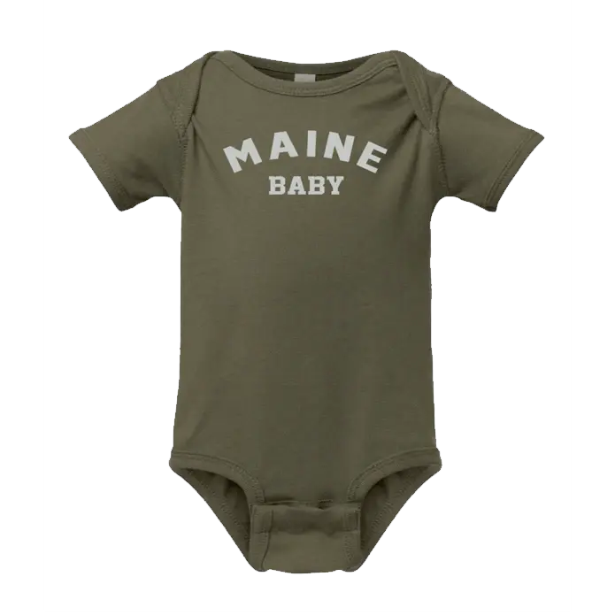 Infant Maine Baby Onesie SHOP ROGUE WEAR baby 24-Mos-Military-Green
