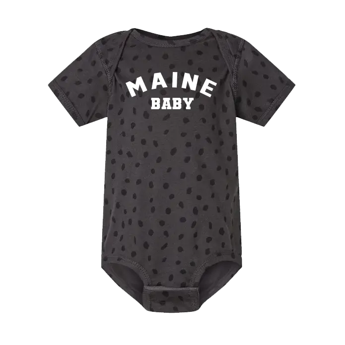Infant Maine Baby Onesie SHOP ROGUE WEAR baby 24-Mos-Slate-Spot