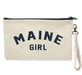 Maine Girl Navy Zipper Pouch Wristlet SHOP ROGUE WEAR Accessories Color-Light-Blue