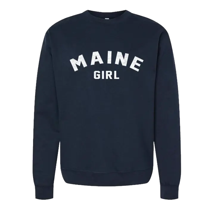 Adult Maine Girl Crewneck SHOP ROGUE WEAR Crewneck 3XL-Navy