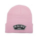 Maine Girl Pink Unlined Knit Beanie SHOP ROGUE WEAR Beanies Color-Light-Pink-with-Navy-Patch