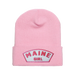 Maine Girl Pink Unlined Knit Beanie SHOP ROGUE WEAR Beanies Light-Pink-with-Hot-Pink-Patch