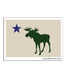 Moose ME Flag Sticker Decal ROGUE LIFE MAINE Sticker