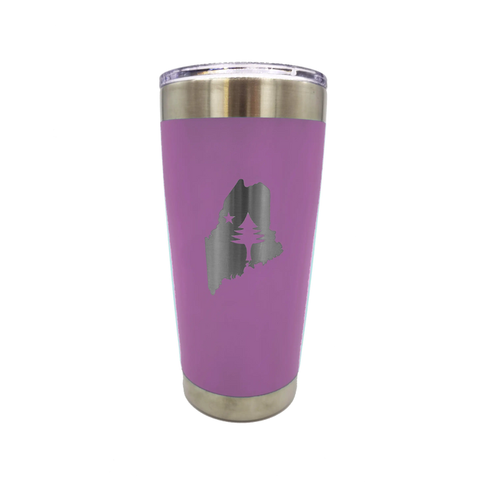 State of Maine/Maine Flag Large Insulate Tumbler SHOP ROGUE WEAR Accessories Color-Lilac