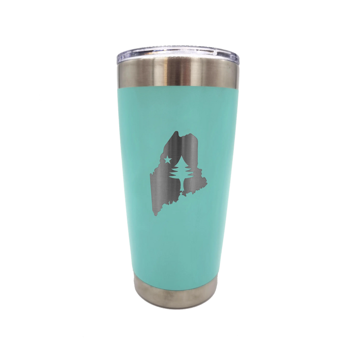 State of Maine/Maine Flag Large Insulate Tumbler SHOP ROGUE WEAR Accessories Teal