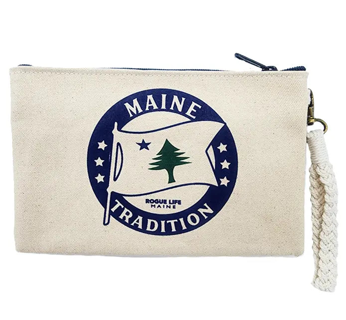 Maine Tradition Zipper Pouch Wristlet ROGUE LIFE MAINE