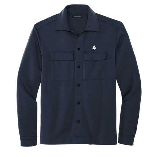 Double Knit Shirt Jacket SHOP ROGUE WEAR OUTERWEAR 3XL-Navy