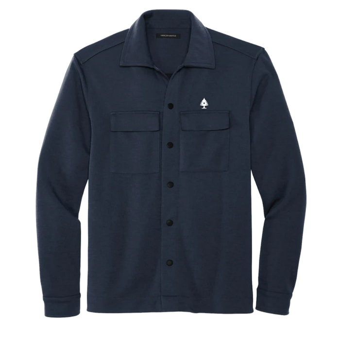 Double Knit Shirt Jacket SHOP ROGUE WEAR OUTERWEAR 3XL-Navy