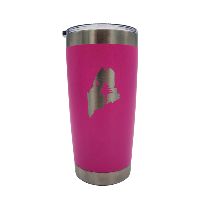 State of Maine/Maine Flag Large Insulate Tumbler SHOP ROGUE WEAR Accessories Neon-Pink