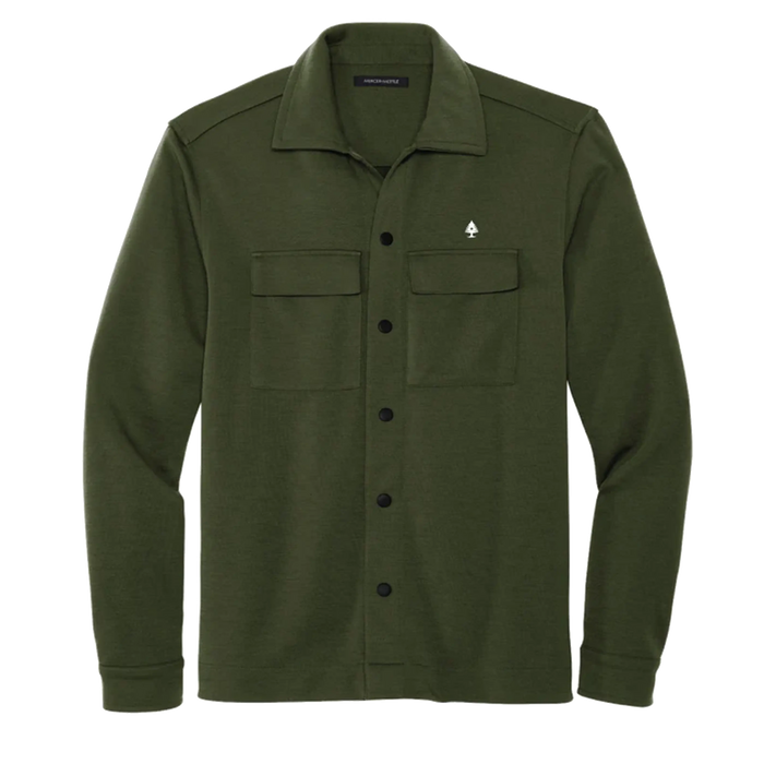 Double Knit Shirt Jacket SHOP ROGUE WEAR OUTERWEAR 3XL-Olive