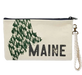 Pine State Zipper Pouch Wristlet ROGUE LIFE MAINE  Size-Large