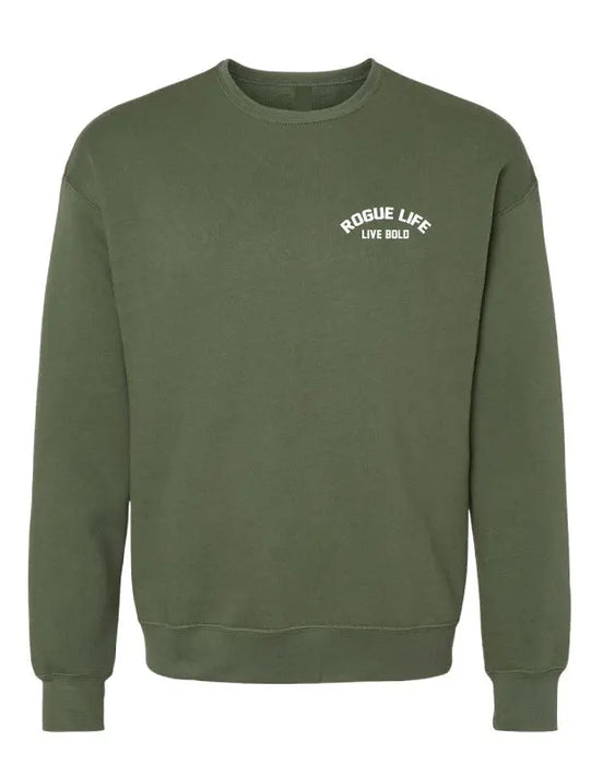 Live Bold Crewneck Rogue Wear Crewneck 3XL-Military-Green